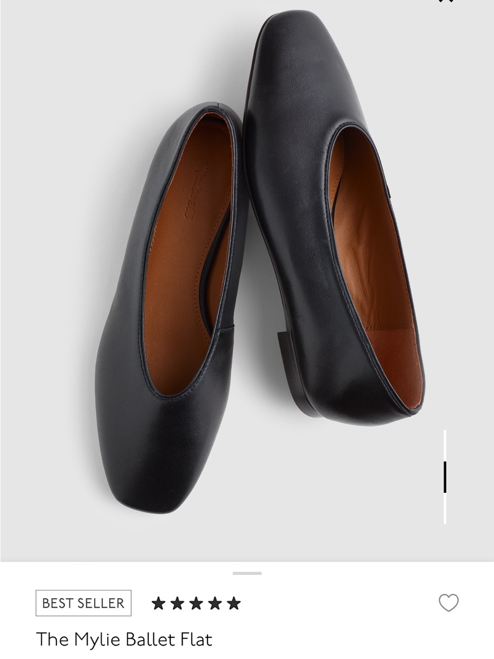 NEW Madewell black mylie ballet flats
Size 9.5 
Never worn - Picture 8 of 8